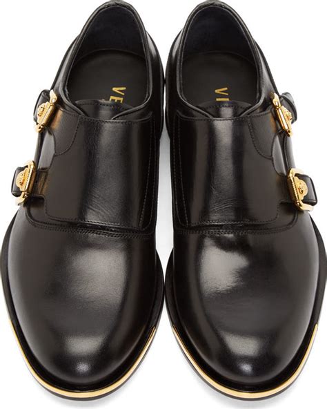 versace monk|versace collection double monk strap black .